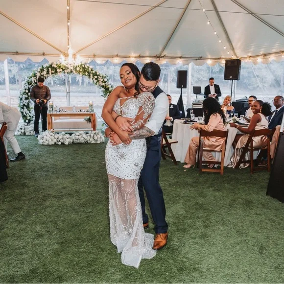 Custom Made Wedding Reception Dress. Great for Proms, Weddings, Events, Etc - Picture 11 of 11